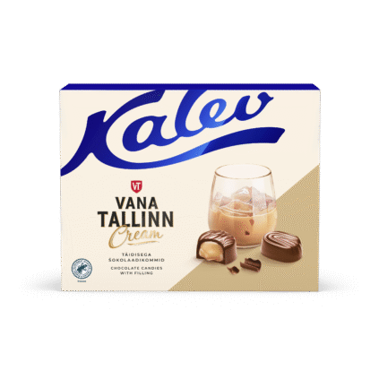 Kalev Vana Tallinn Cream liköörikreemi täidisega šokolaadikommid 122g x 16