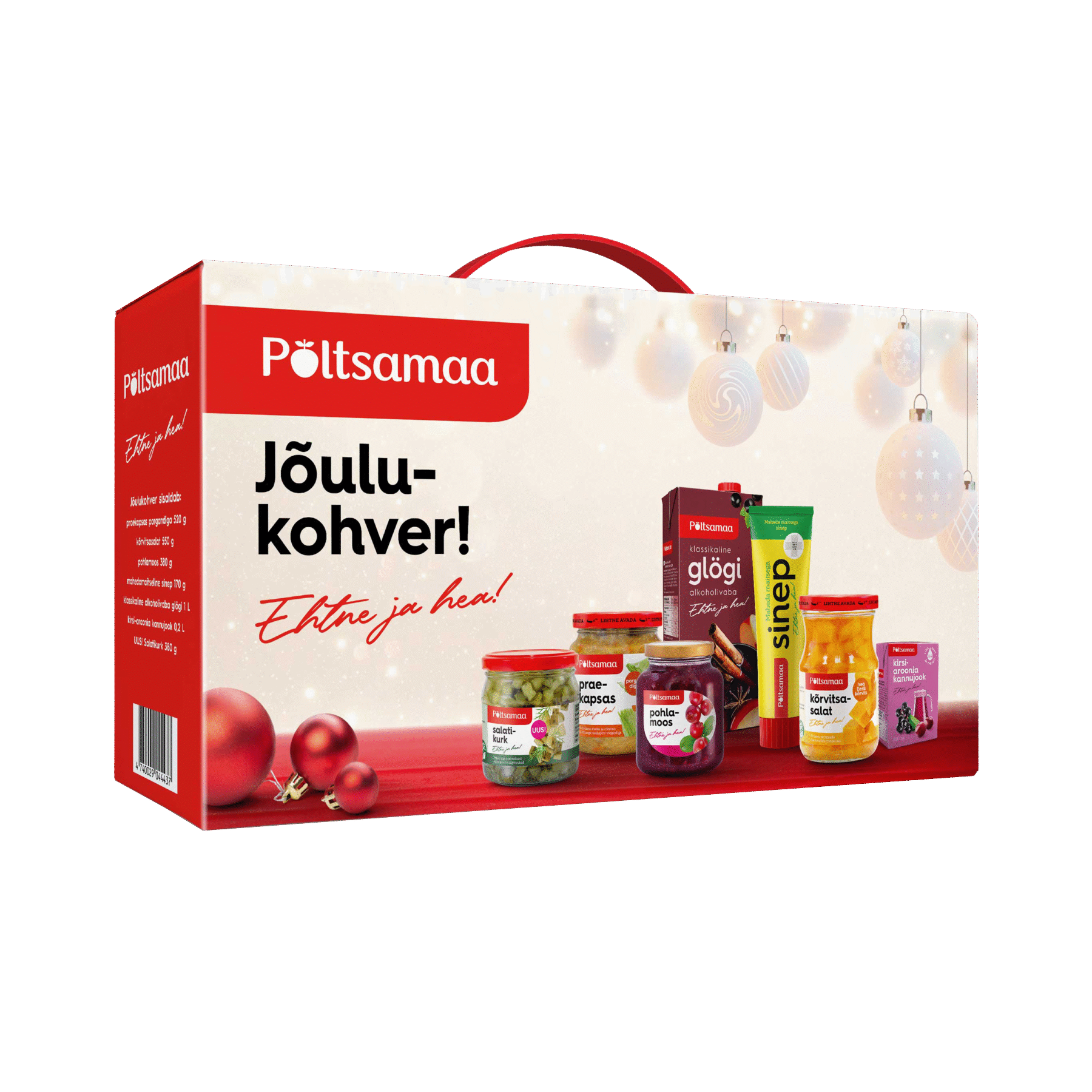 Tootepilt tootele Põltsamaa Jõulukohver x 1
