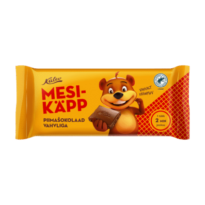 Mesikäpp milk chocolate with wafer 100g x 13