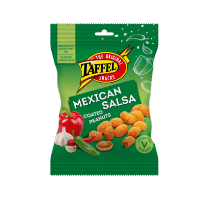 Taffel mehhiko salsa maitselised kaetud maapähklid 140g x 11