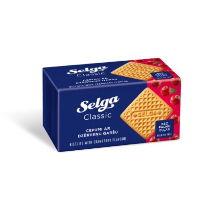 Selga jõhvikamaitselised vormiküpsised 180g x 48