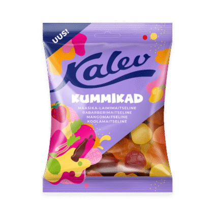 Kalev Kummikad микс весёлых желейных конфет 120г x 30