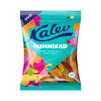 Kalev Kummikad микс желейных конфет червячки 120г x 30
