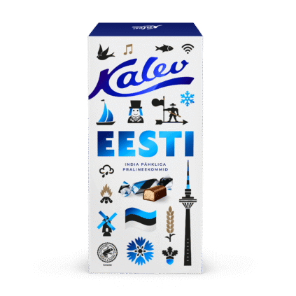 Kalev Eesti пралиновая конфета с орехoм кешью 500г x 12