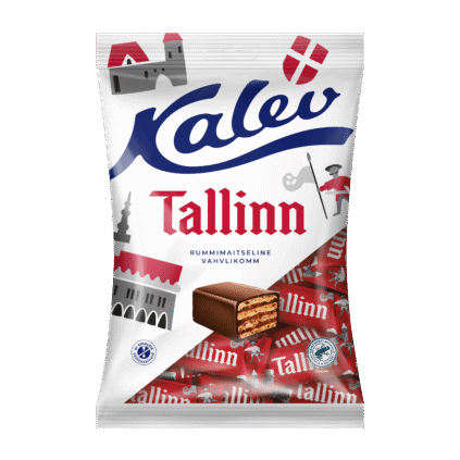 Kalev Tallinn вафельные конфеты с ромовым вкусом 150г x 15