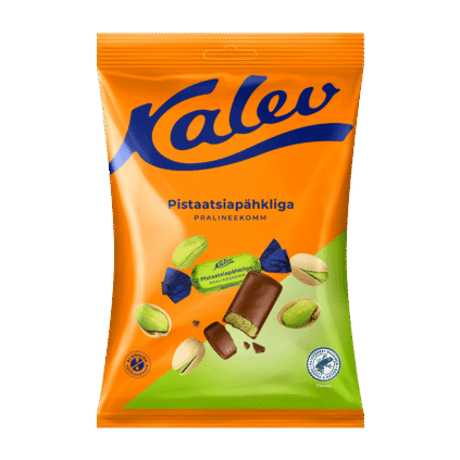 Kalev пралиновые конфеты с фисташками 175г x 21