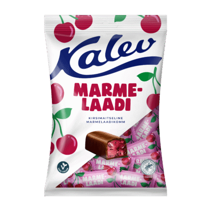 Kalev мармеладные конфеты с вишневым вкусом 175г x 21