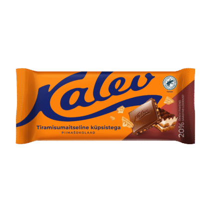 Kalev tiramisumaitseline piimašokolaad küpsisega 100g x 13