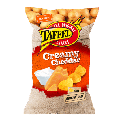 Taffel Cheddari juustu maitselised siledad kartulilaastud 180g x 18