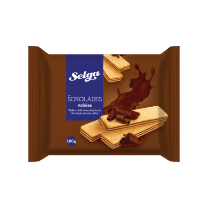 Selga šokolaadimaitselised vahvlid 180g x 14
