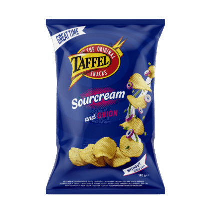 Taffel hapukoore-sibulamaitselised kartulilaastud 180g x 18