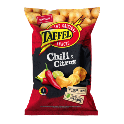 Taffel tšilli- ja tsitrusemaitselised kartulikrõpsud 180g x 18