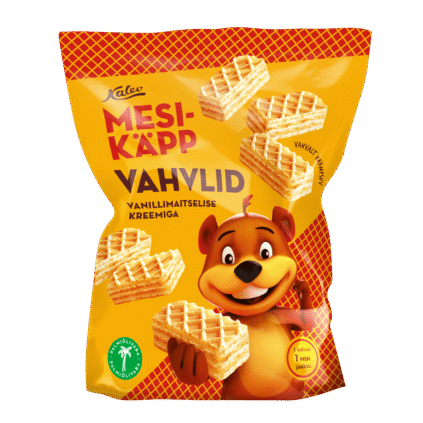 Mesikäpp vanillimaitselise kreemiga vahvlid 250g x 12