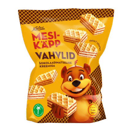 Mesikäpp šokolaadimaitselise kreemiga vahvlid 250g x 12