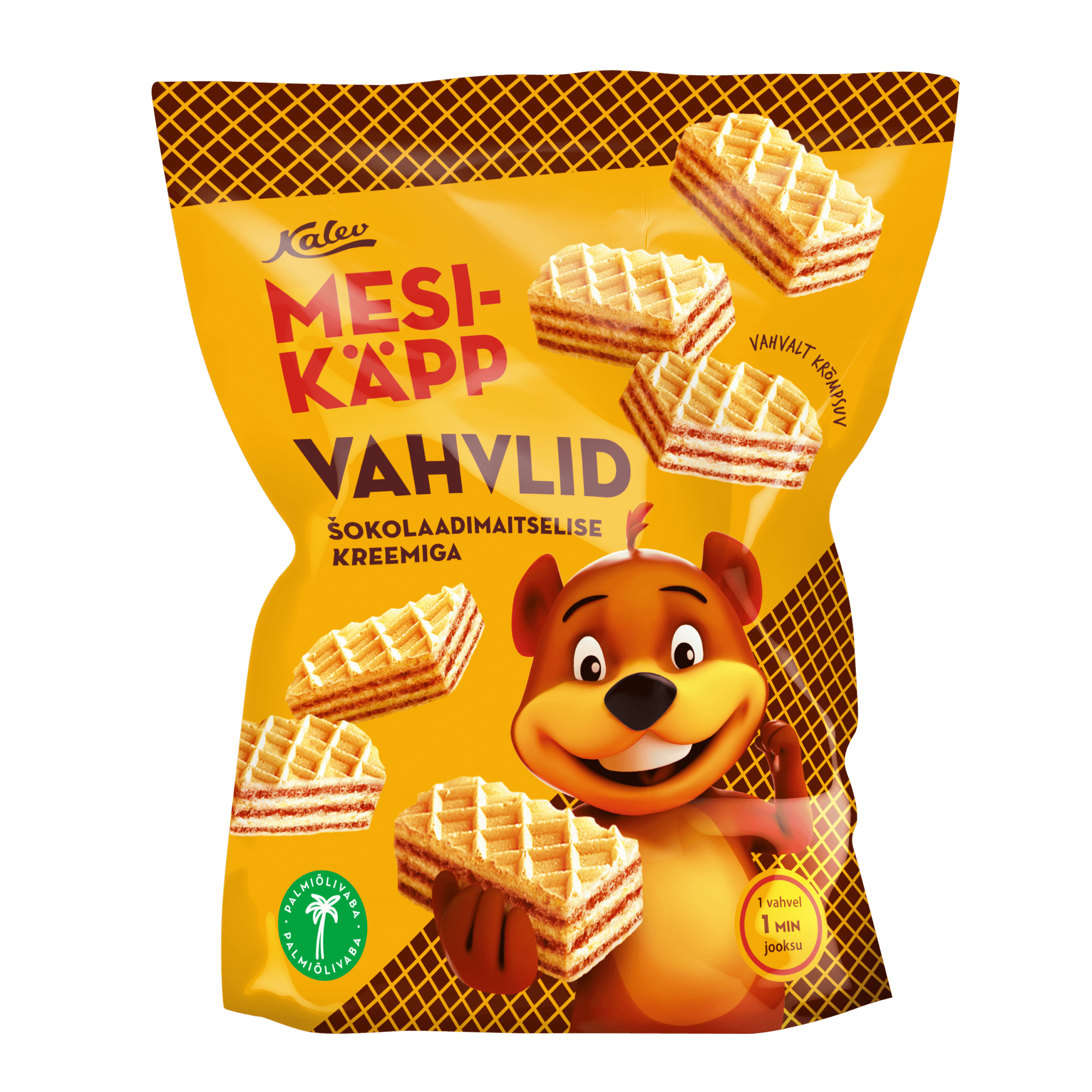 Mesikäpp вафли с кремом с шоколадным вкусом 250г x 12