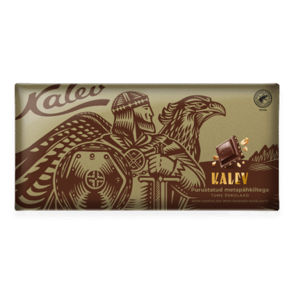 Kalev dark chocolate with crushed hazelnuts 270g x 10
