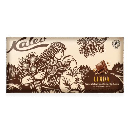 Kalev Linda milk chocolate with crushed hazelnuts 270g x 10
