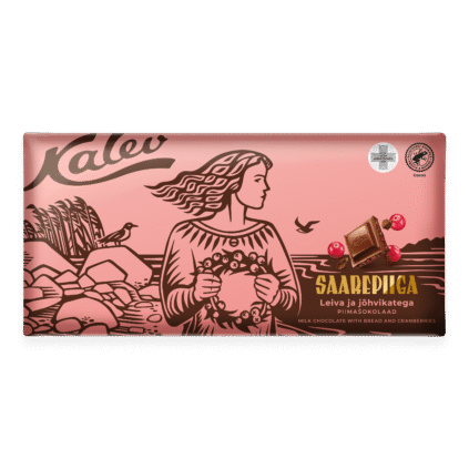 Kalev Saarepiiga молочный шоколад с хлебом и клюквой 270г x 10