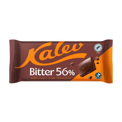 Kalev Bitter 56% moderately dark chocolate 100g x 15