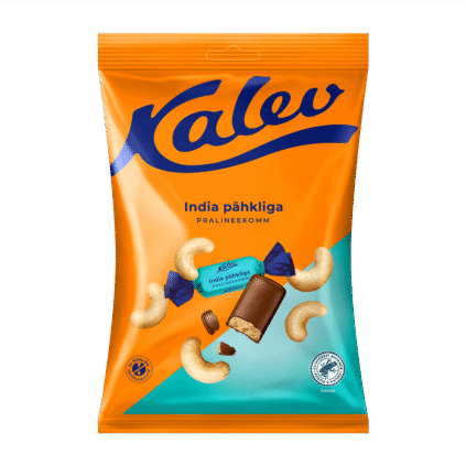 Kalev пралиновые конфеты с индийским орехом 175г x 21