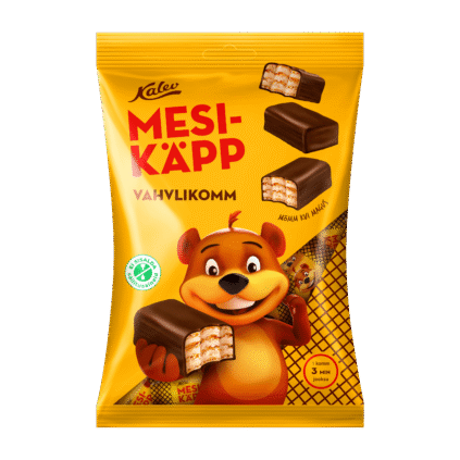 Mesikäpp vahvlikommid pralineekreemiga 150g x 15