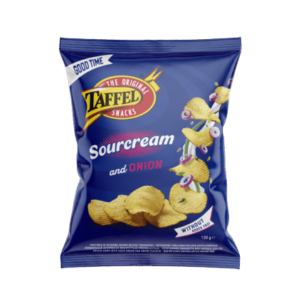 Taffel hapukoore-sibulamaitselised kartulilaastud 130g x 18