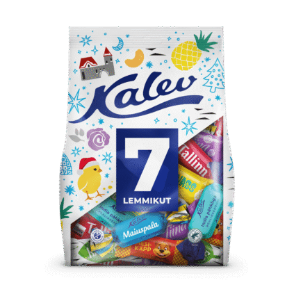 Tootepilt tootele Kalev 7 lemmikut kommisegu 700g x 6