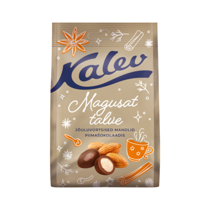 Tootepilt tootele Kalev jõuluvürtsine mandel piimašokolaadis 110g x 16