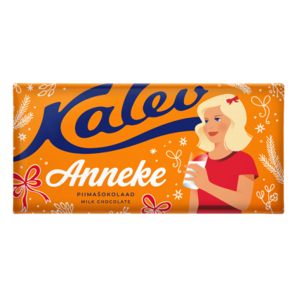 Tootepilt tootele Kalev Anneke piimašokolaad talvekollektsioon 270g x 10