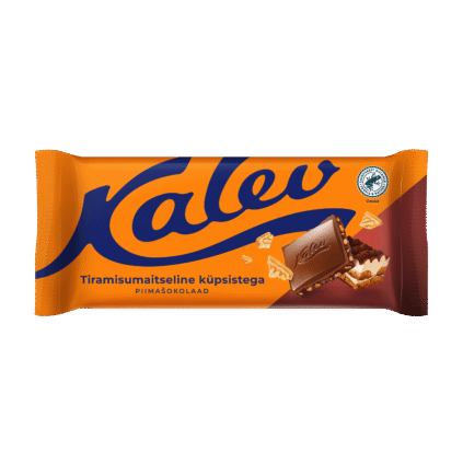 Kalev tiramisumaitseline piimašokolaad küpsisega 100g x 13