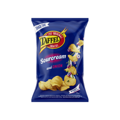 Taffel hapukoore-sibulamaitselised kartulilaastud 75g x 28