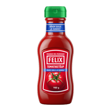 Felix Tomatiketšup vähema soola ja suhkruga 980g x 8