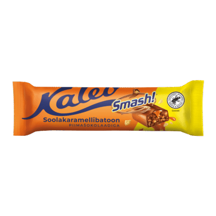 Tootepilt tootele Kalev soolakaramelli batoon piimašokolaadis 40g x 25